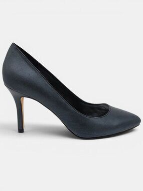 Reba Prize Black Leather Pointed Toe Pumps Heels Women's Size 9M Classic Sexy